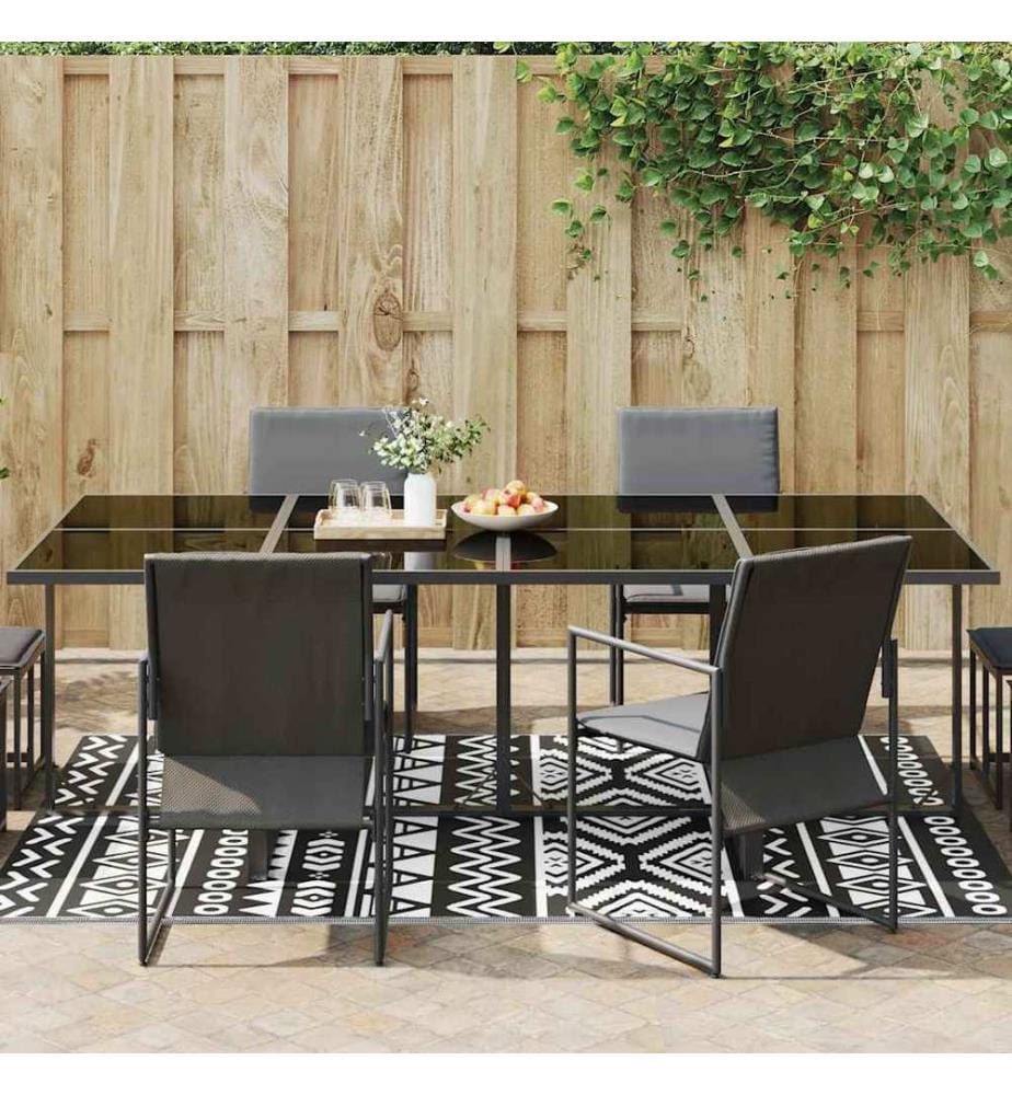 Outdoor-Teppich ARAKIL Schwarz 160x230 cm PP