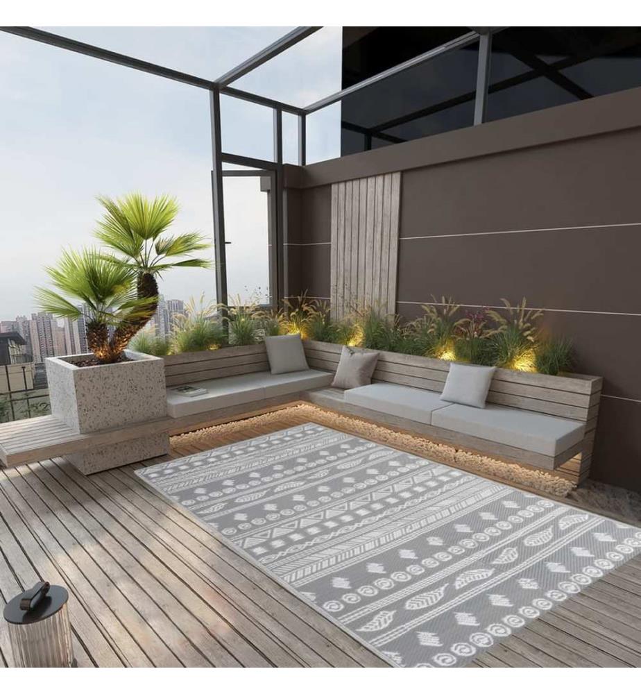 Outdoor-Teppich ARAKIL Grau 160x230 cm PP
