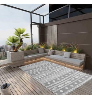 Outdoor-Teppich ARAKIL Grau 120x180 cm PP