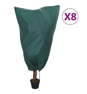 Housses de protection pour plantes avec cordon de serrage 8 pcs