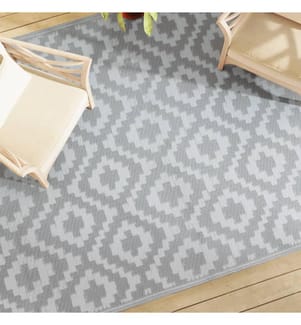Outdoor-Teppich ARAKIL Grau 190x290 cm PP
