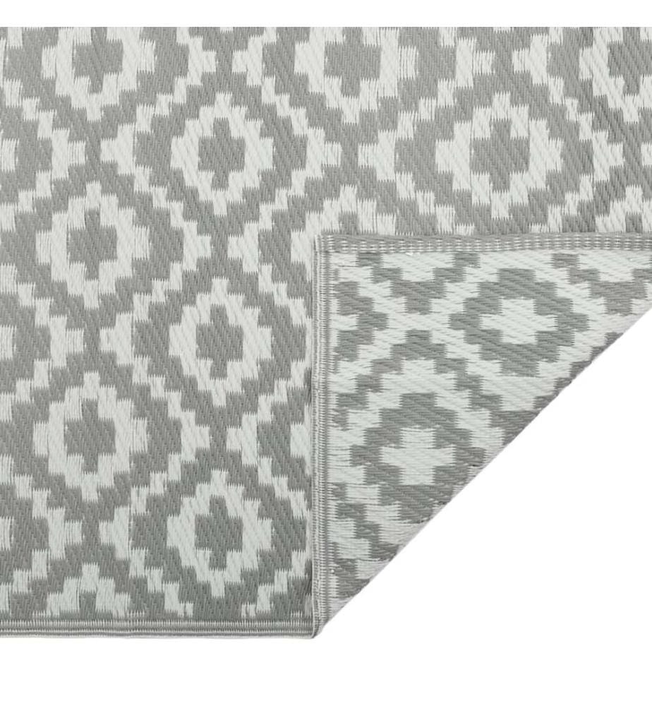 Outdoor-Teppich ARAKIL Grau 190x290 cm PP
