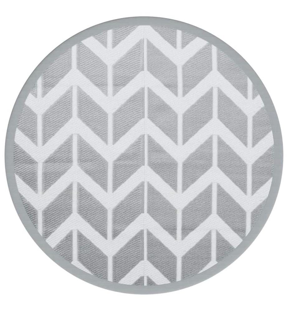 Outdoor-Teppich ARAKIL Grau Ø160 cm PP
