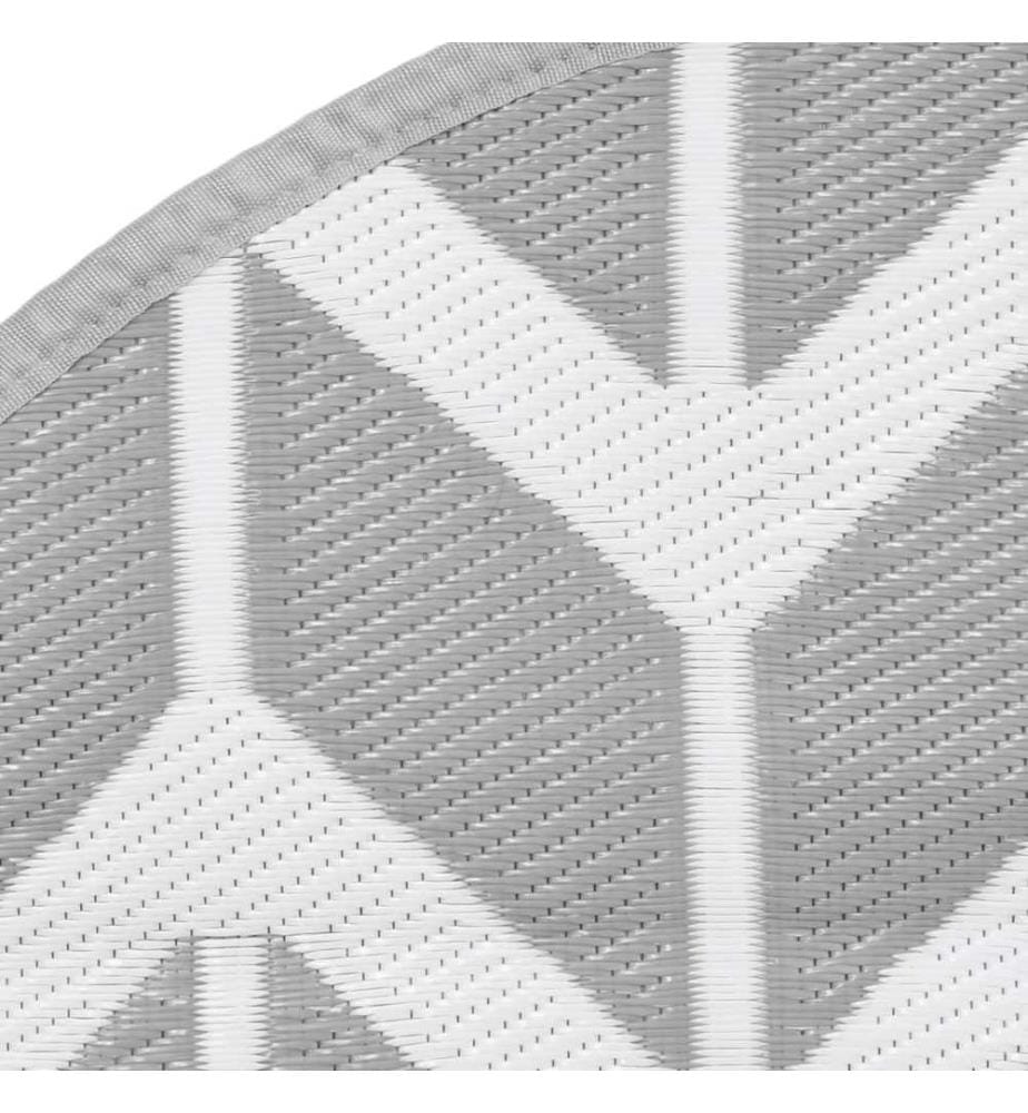 Outdoor-Teppich ARAKIL Grau Ø160 cm PP
