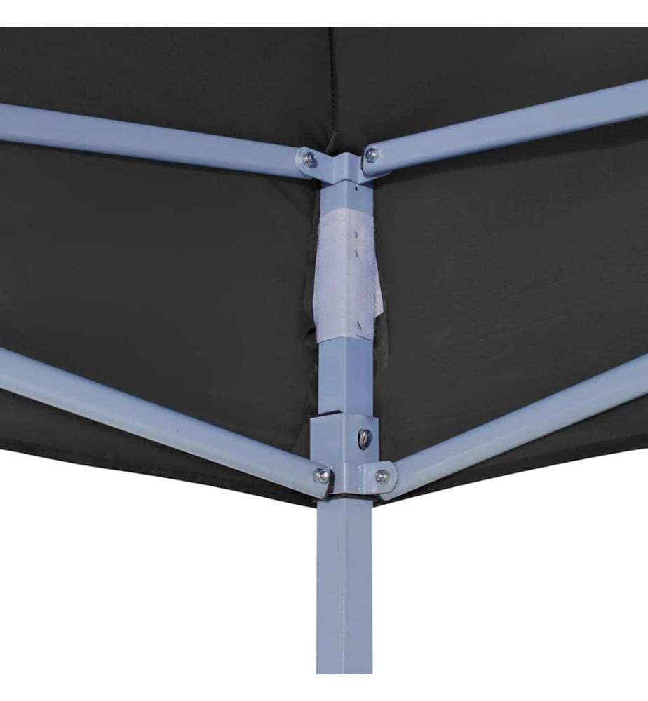 Partyzelt-Dach 3x3 m Schwarz 270 g/m²