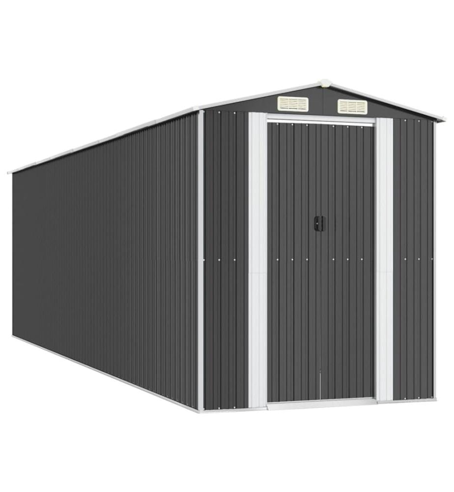 Abri de jardin Anthracite 192x689x223 cm Métal galvanisé