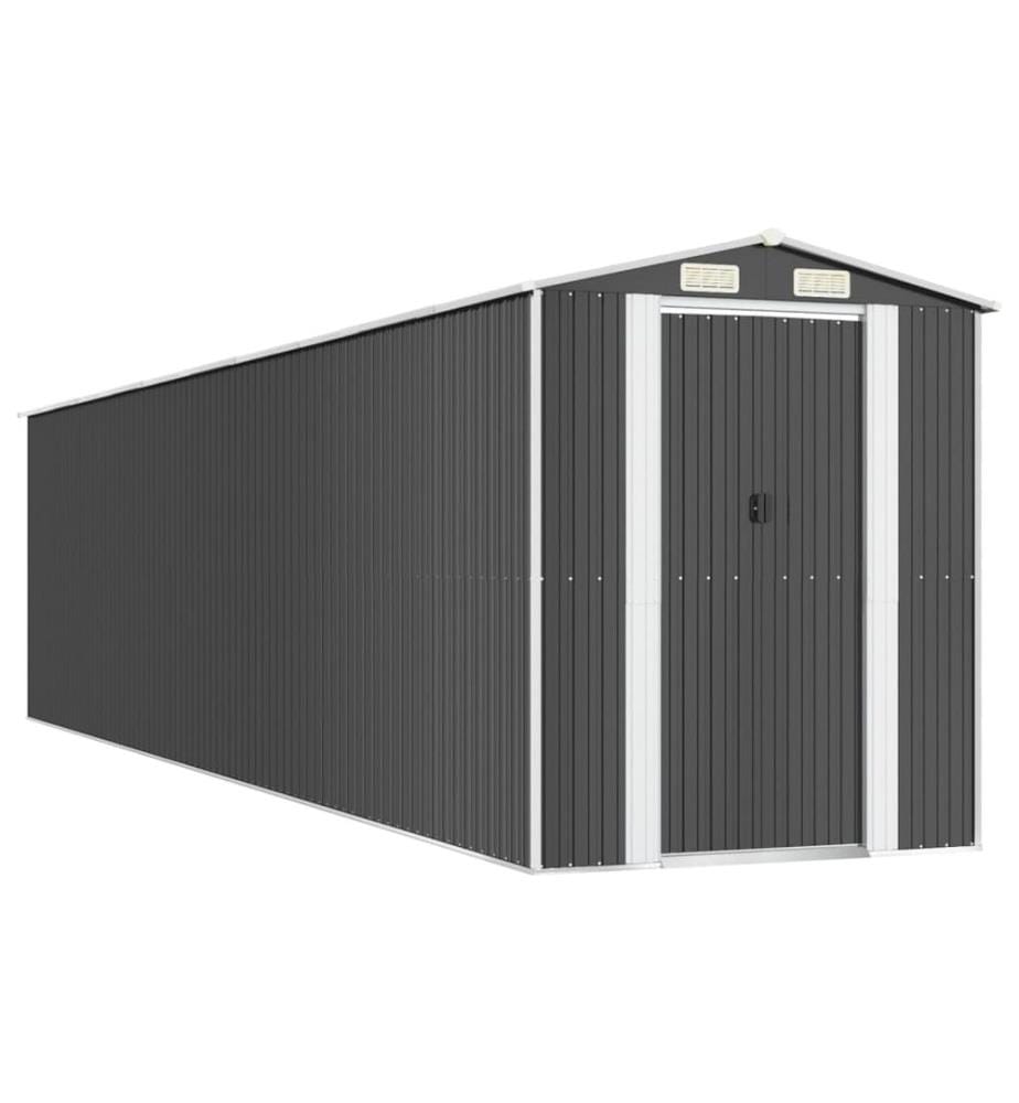 Abri de jardin Anthracite 192x855x223 cm Métal galvanisé