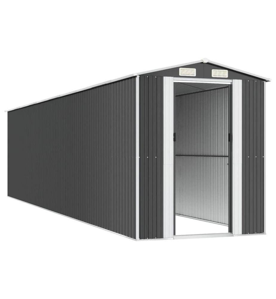 Abri de jardin Anthracite 192x855x223 cm Métal galvanisé