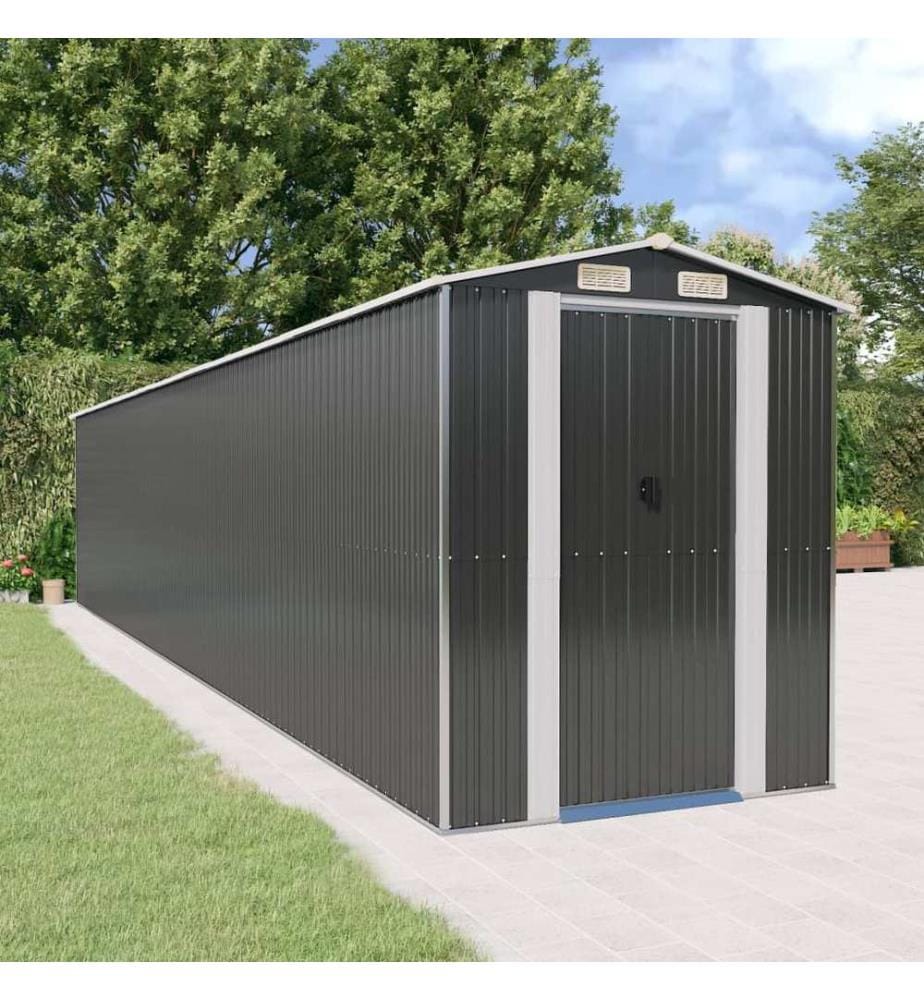 Abri de jardin Anthracite 192x1021x223 cm Métal galvanisé