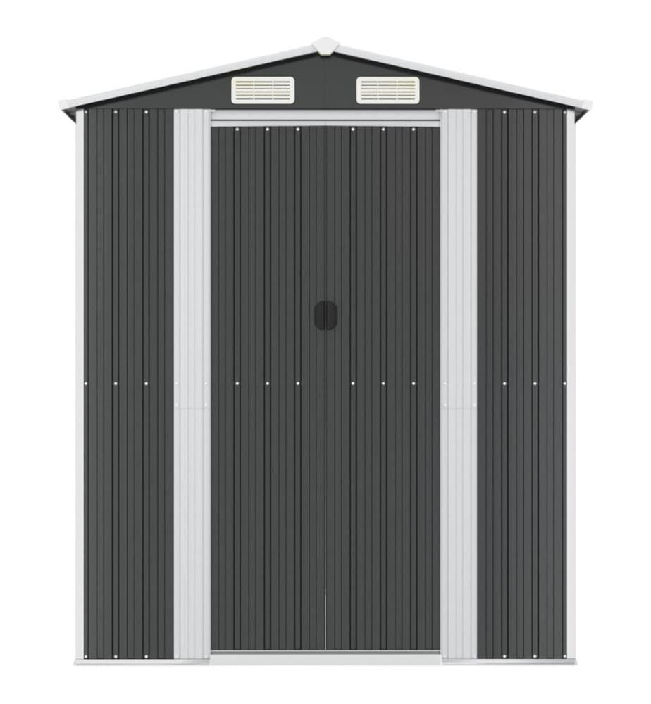 Abri de jardin Anthracite 192x440x223 cm Métal galvanisé