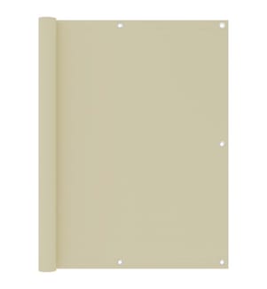 Écran de balcon Crème 120x500 cm Tissu Oxford