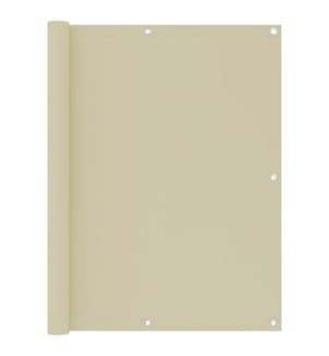 Écran de balcon Crème 120x600 cm Tissu Oxford