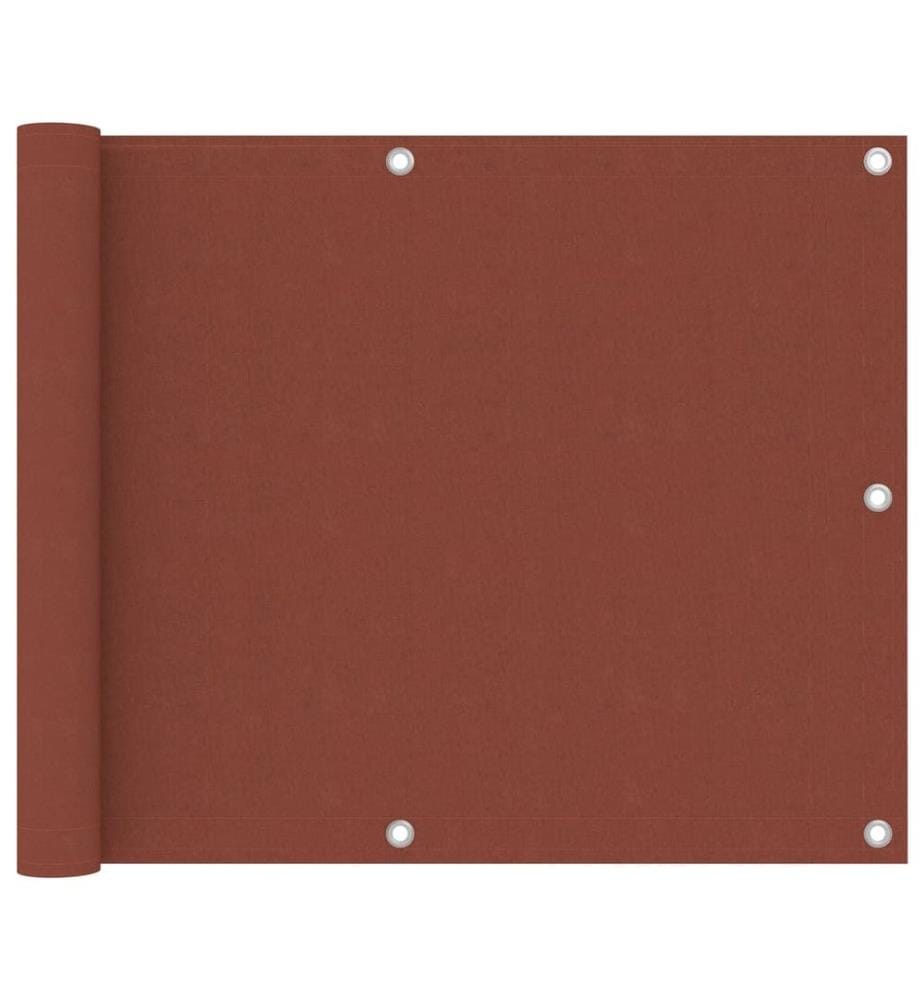 Écran de balcon Terre cuite 75x300 cm Tissu Oxford