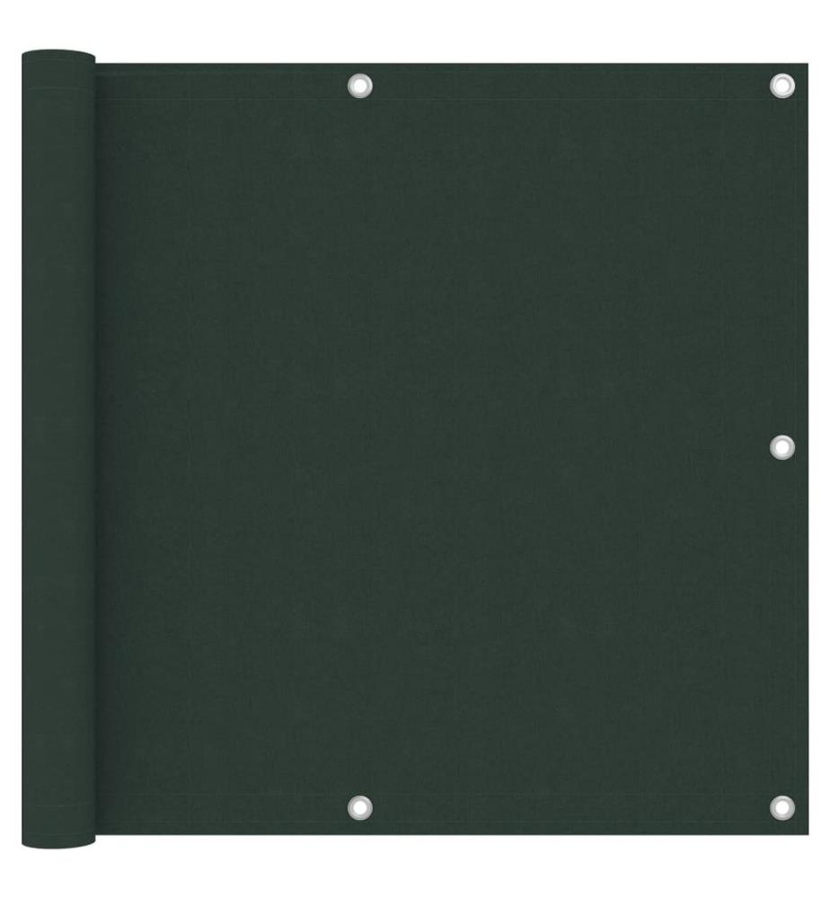 Écran de balcon Vert foncé 90x300 cm Tissu Oxford