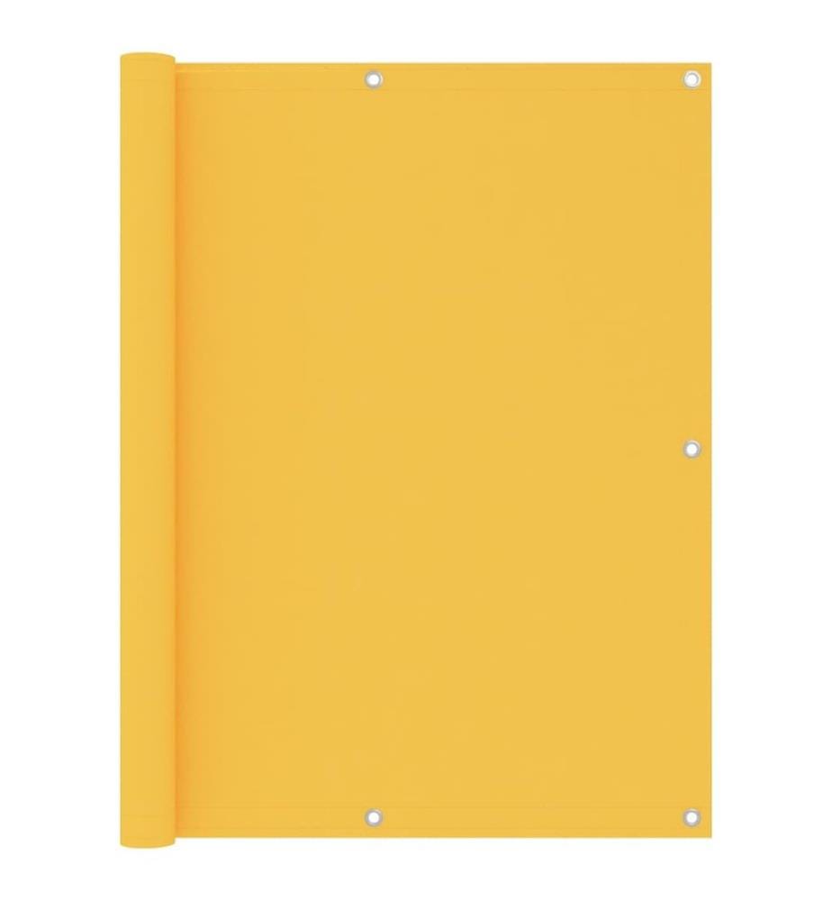 Écran de balcon Jaune 120x500 cm Tissu Oxford
