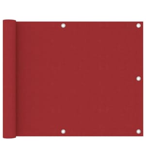 Écran de balcon Rouge 75x500 cm Tissu Oxford