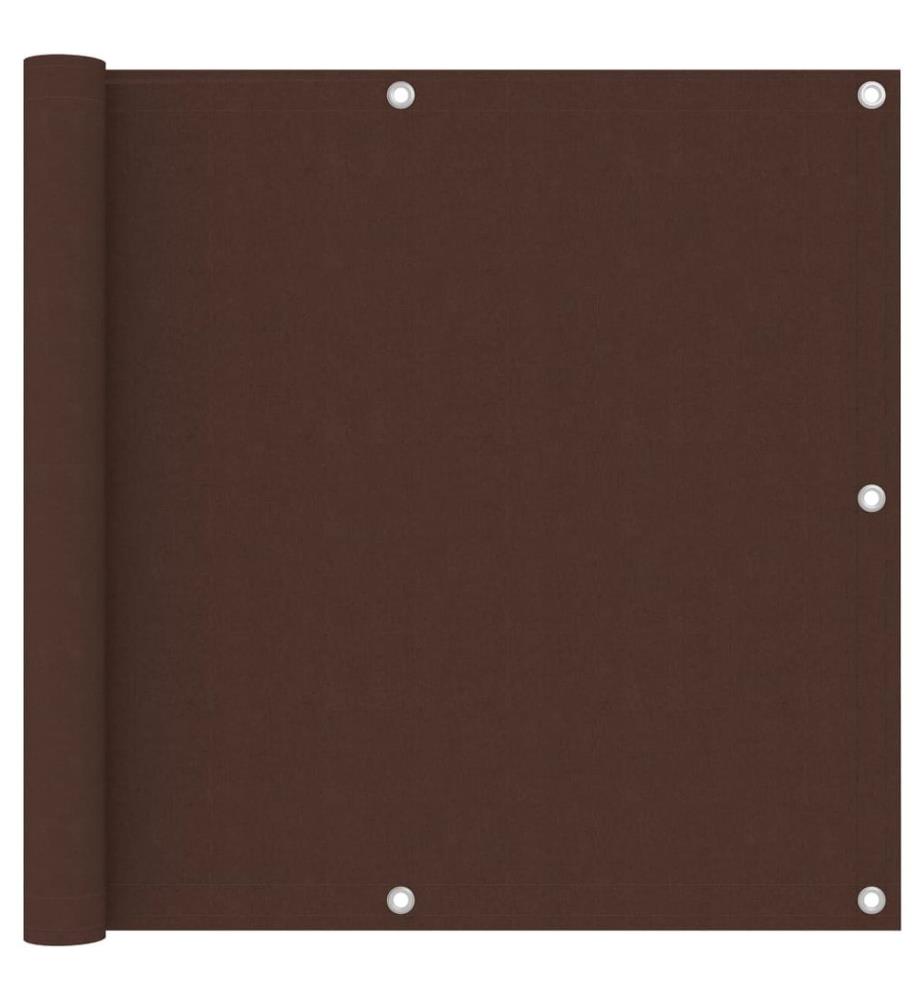 Écran de balcon Marron 90x300 cm Tissu Oxford