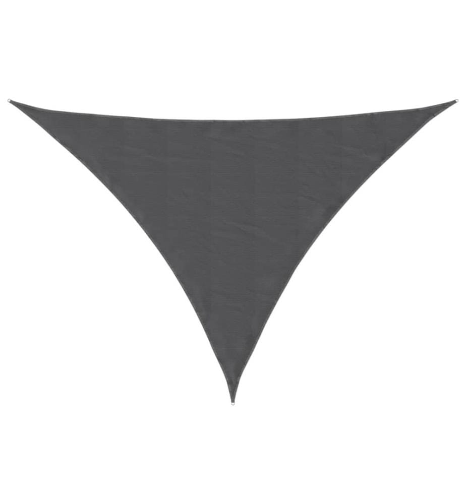 Voile de parasol tissu oxford triangulaire anthracite