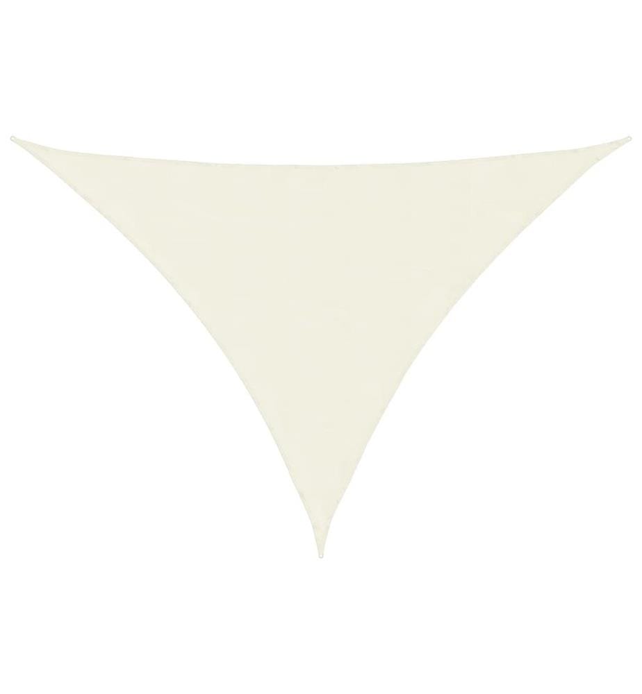 Voile de parasol tissu oxford triangulaire 2,5x2,5x3,5 m crème
