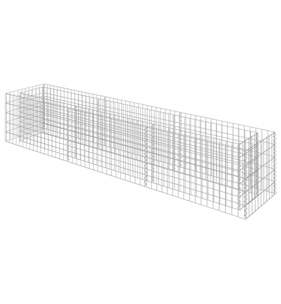 Gabionen-Hochbeet Verzinkter Stahl 270×50×50 cm