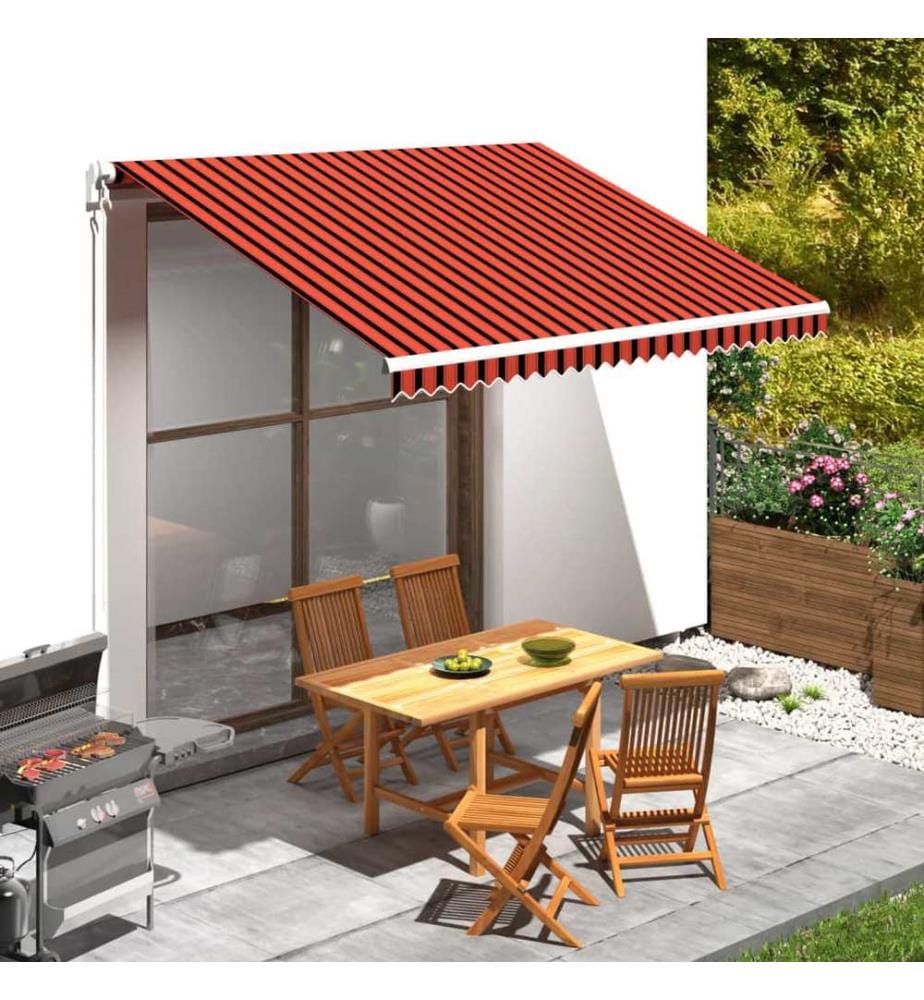 Markisenbespannung Canvas Orange & Braun 350x250 cm