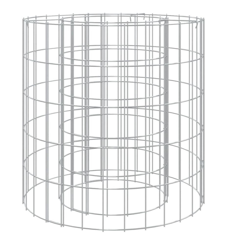 Foyer en gabion Ø 50 cm Fer galvanisé