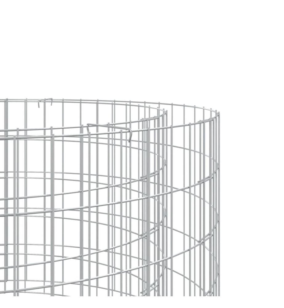 Foyer en gabion Ø 50 cm Fer galvanisé