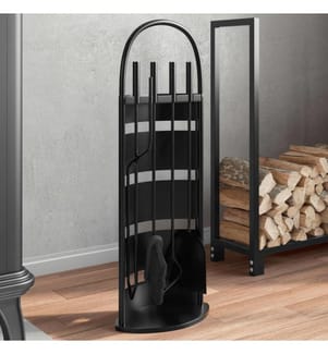 5-teiliges Kaminbesteck-Set 23 x 15 x 66 cm Stahl