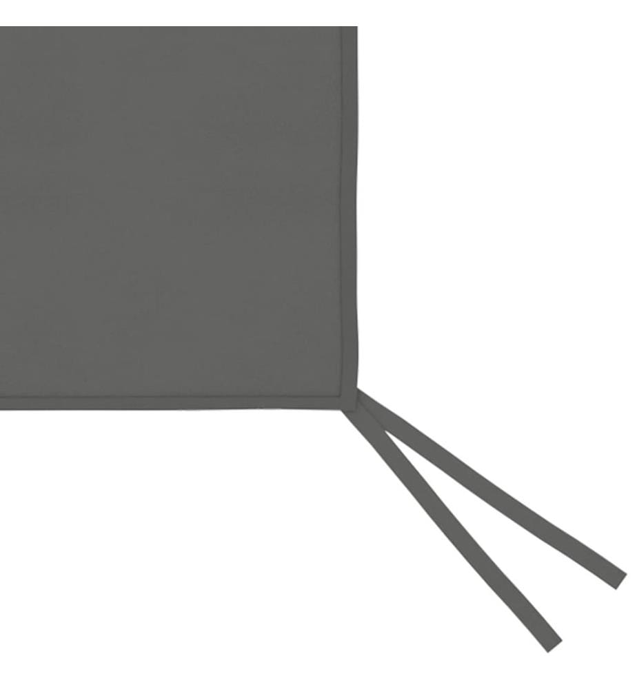 Pavillon-Seitenwand mit Fenstern 6x2 m Anthrazit