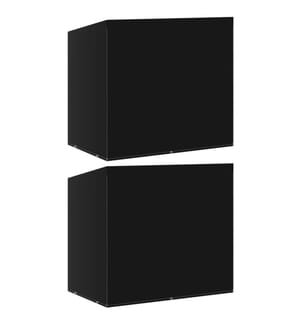 Hollywoodschaukel-Abdeckungen 2 Stk. 6 Ösen 135x105x175 cm