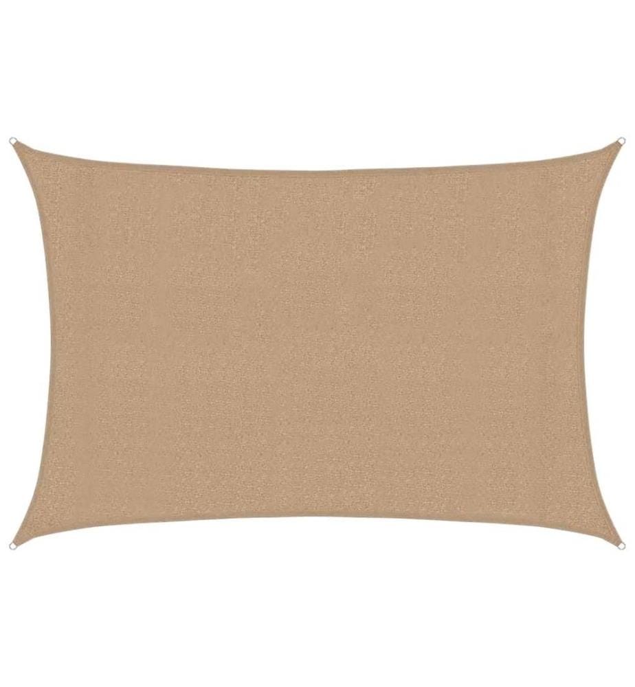 Sonnensegel 160 g/m² Taupe 3x4 m HDPE