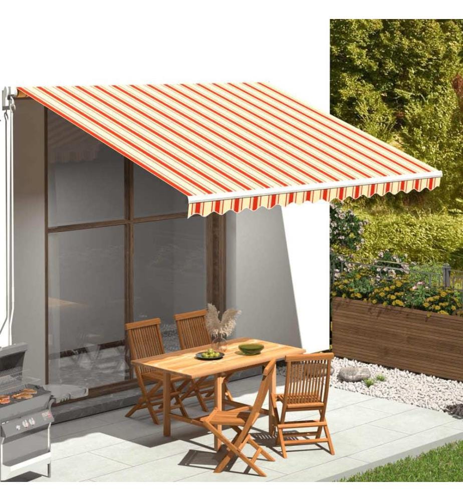 Markisenbespannung Gelb und Orange 4x3 m