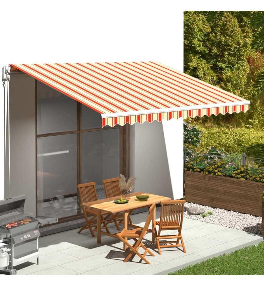 Markisenbespannung Gelb und Orange 4,5x3 m