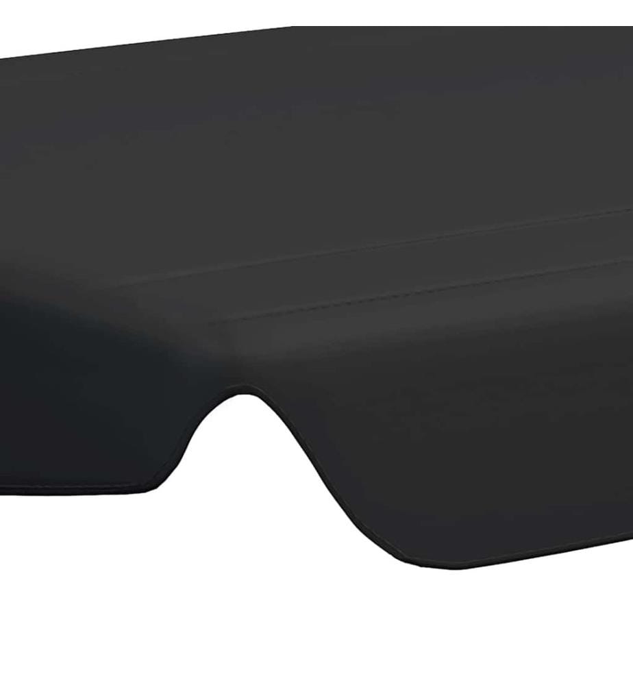 Ersatzdach für Hollywoodschaukel Schwarz 188/168x145/110 cm