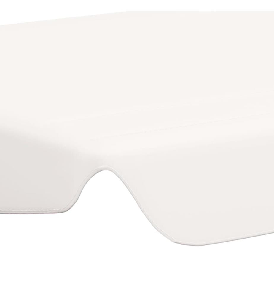 Ersatzdach für Hollywoodschaukel Weiss 188/168x145/110 cm