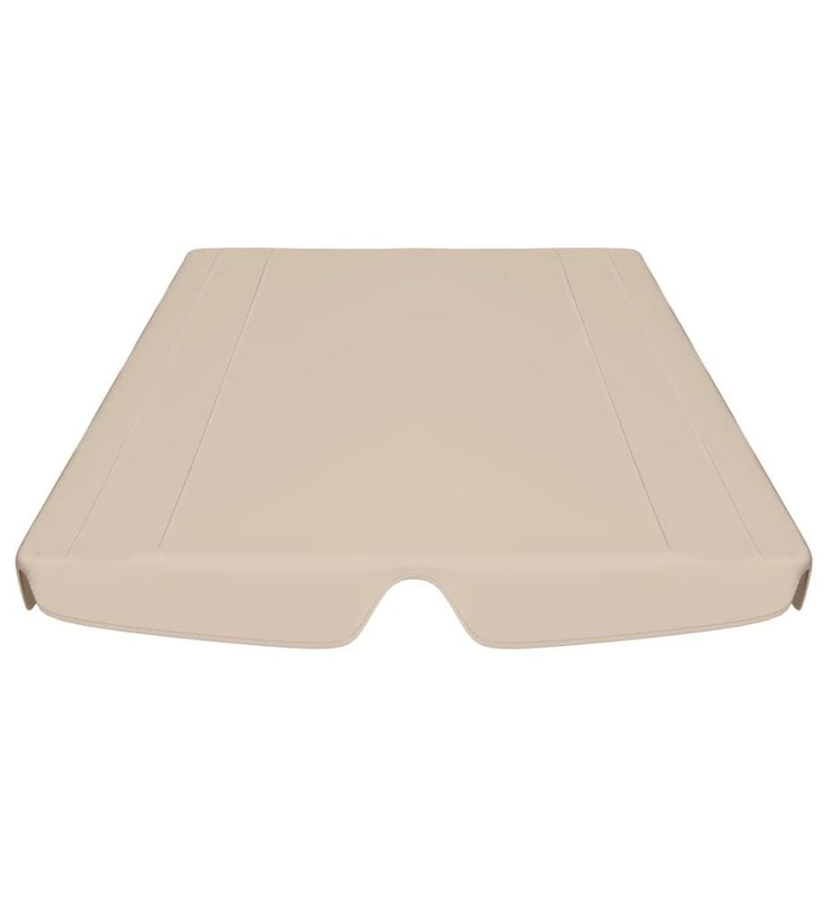 Ersatzdach für Hollywoodschaukel Beige 150/130x105/70 cm