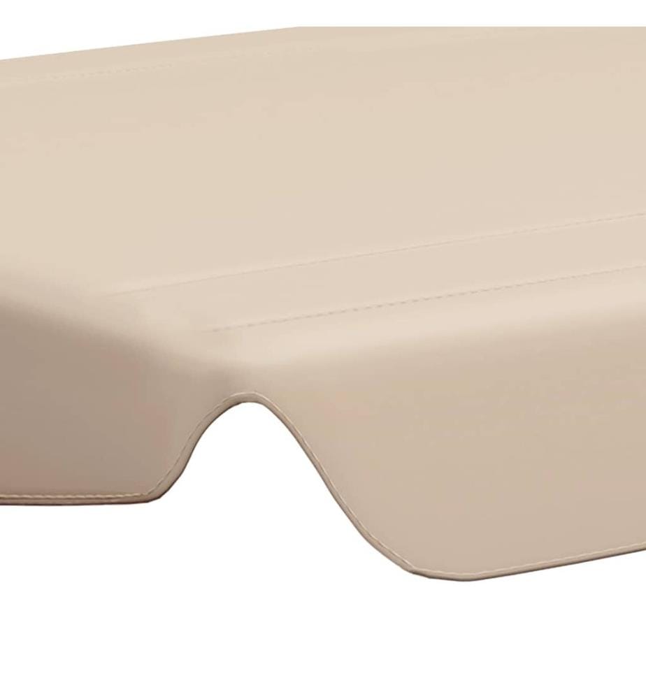 Ersatzdach für Hollywoodschaukel Beige 150/130x105/70 cm