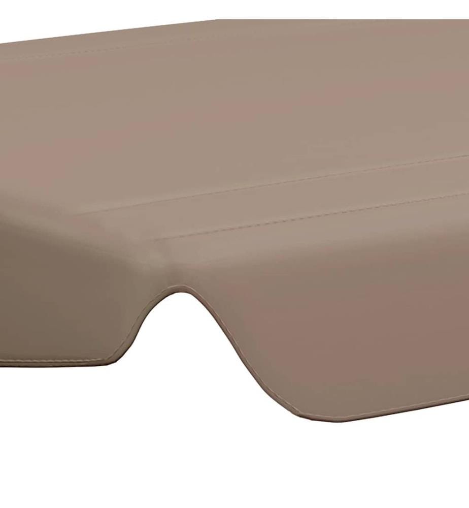 Ersatzdach für Hollywoodschaukel Taupe 150/130x105/70 cm