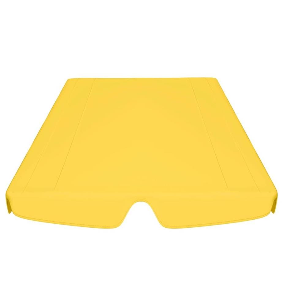 Ersatzdach für Hollywoodschaukel Gelb 150/130x105/70 cm