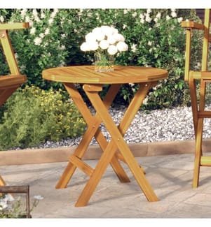 Bistrotisch Ø46x47 cm Massivholz Akazie