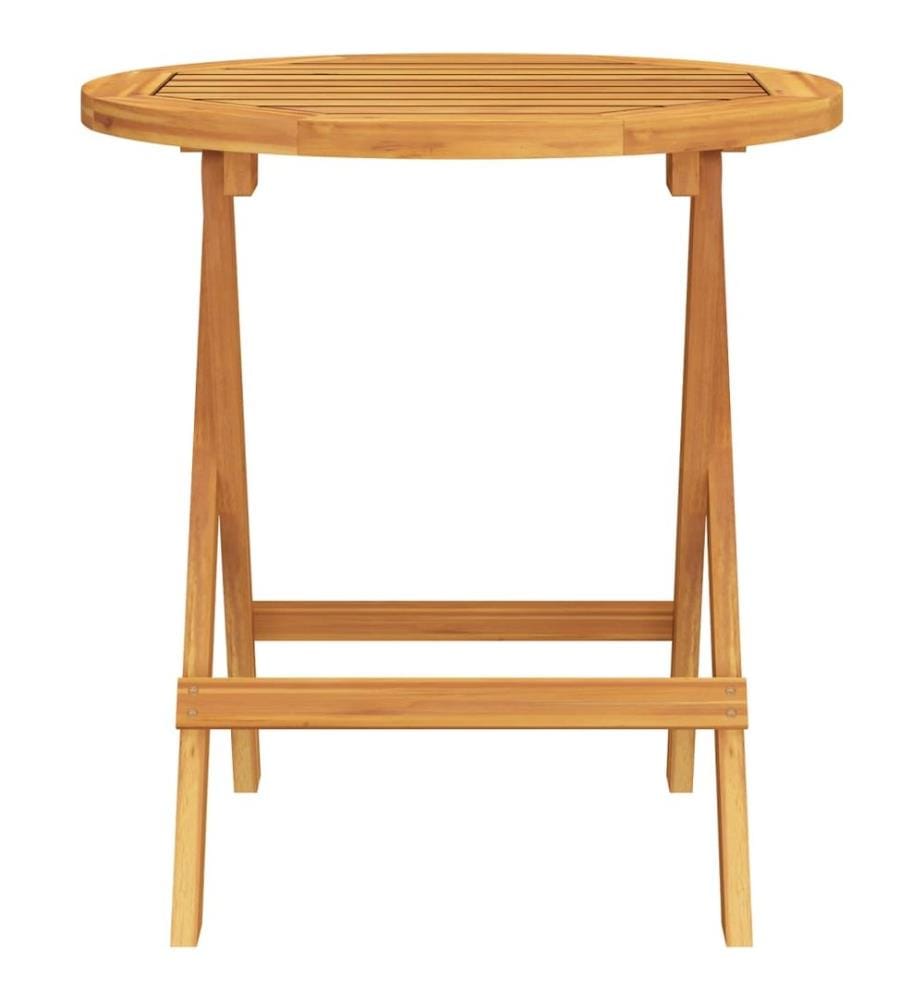 Bistrotisch Ø46x47 cm Massivholz Akazie