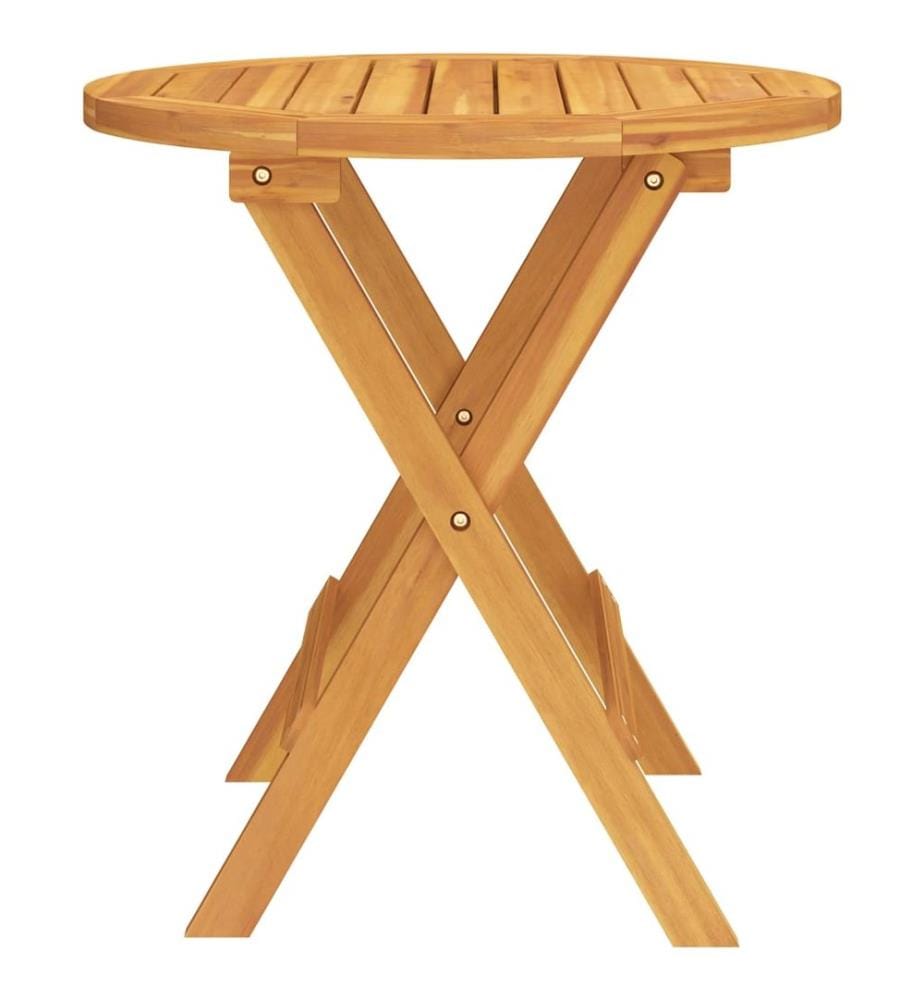 Bistrotisch Ø46x47 cm Massivholz Akazie