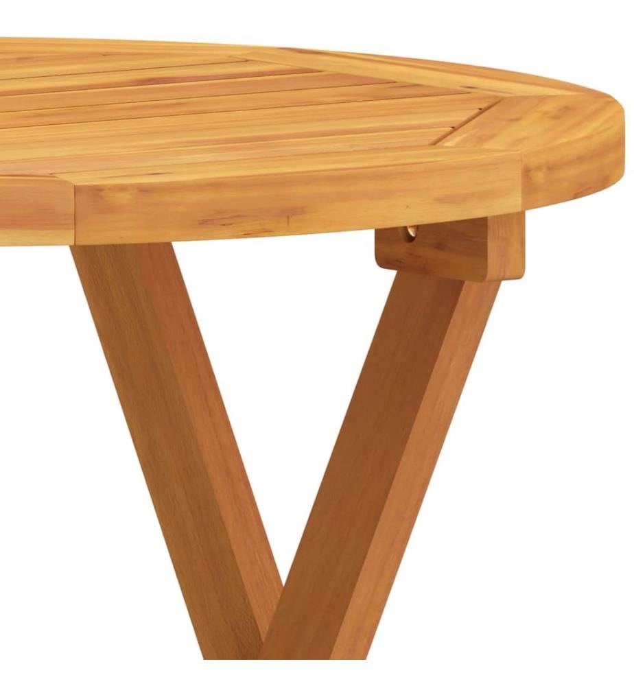 Bistrotisch Ø46x47 cm Massivholz Akazie