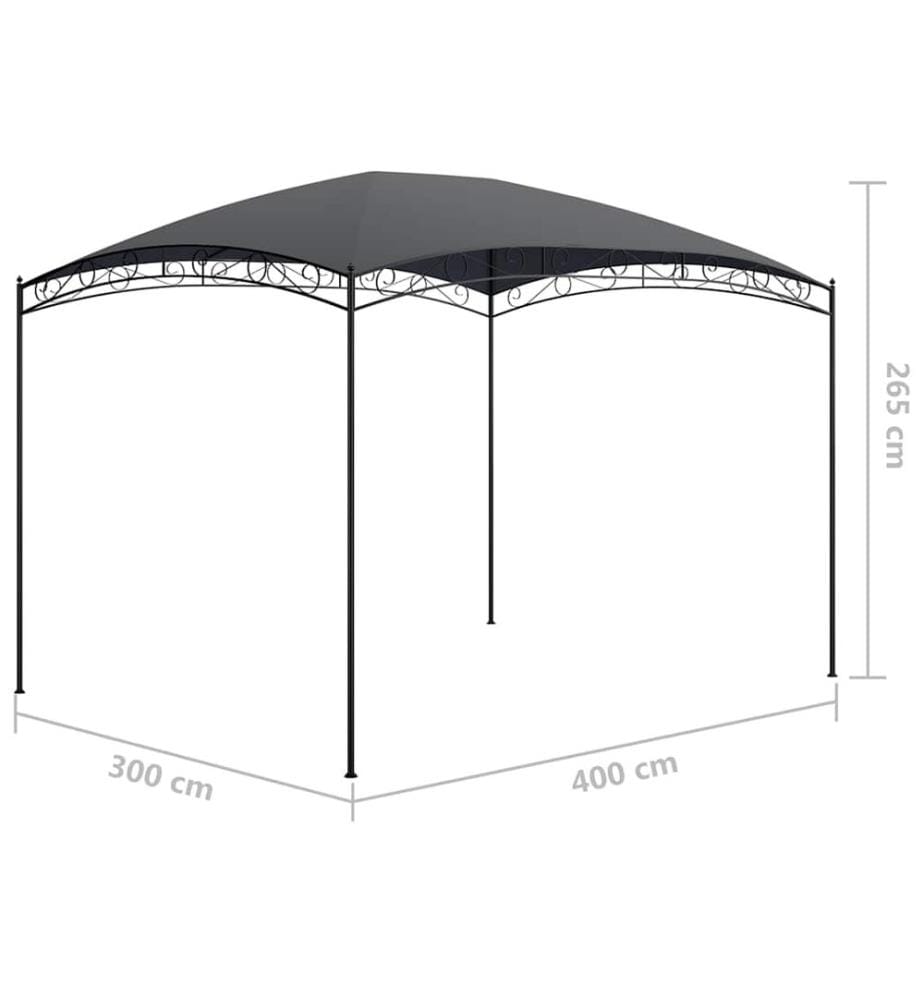 Pavillon 3x4x2,65 m Anthrazit 180 g/m²