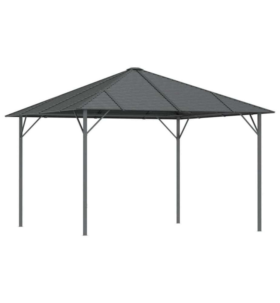 Pavillon mit Dach 3x3 m Anthrazit