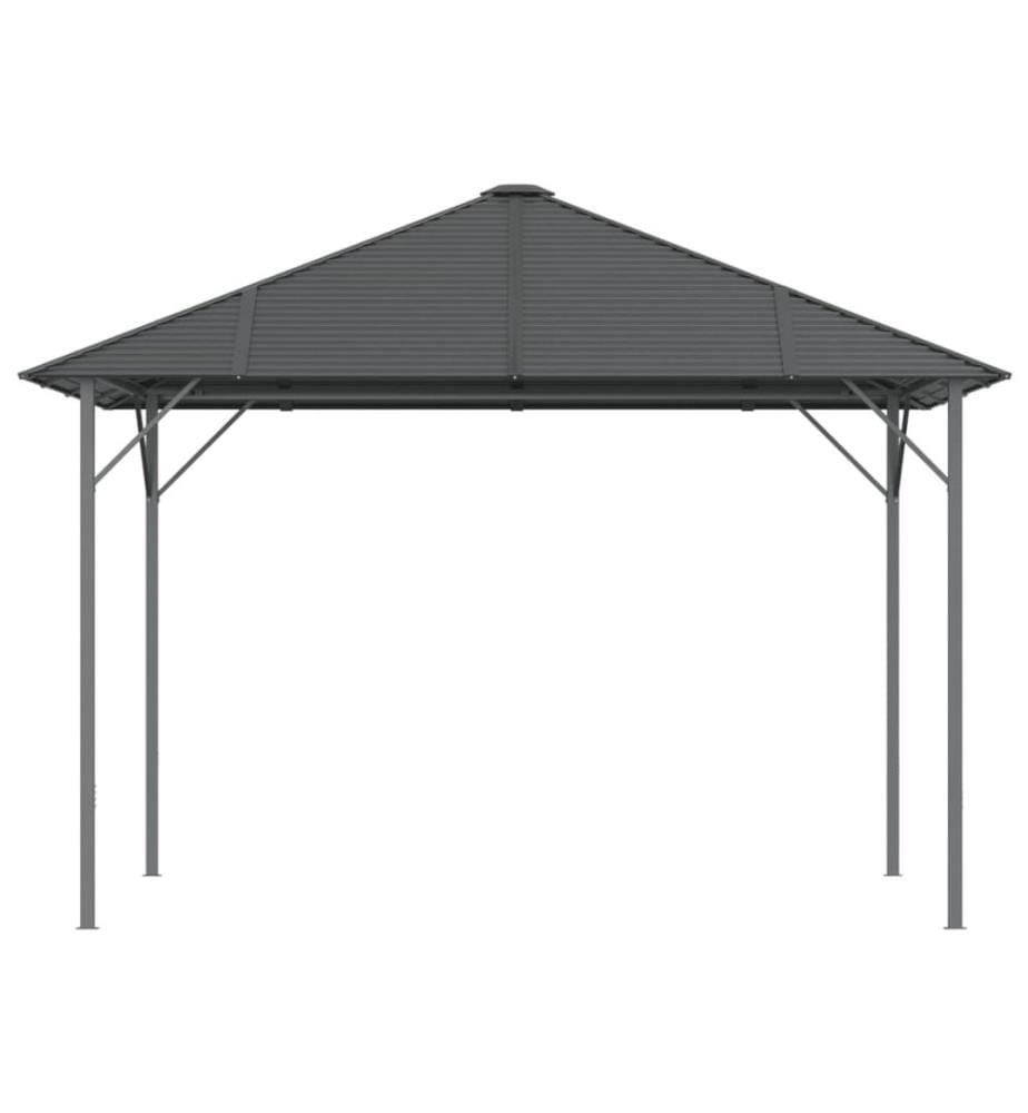 Pavillon mit Dach 3x3 m Anthrazit