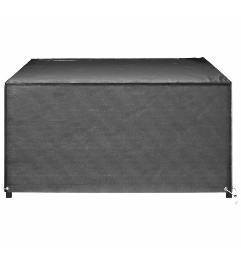 Housses de salon de jardin 2 pcs 12 oeillets rectangulaire