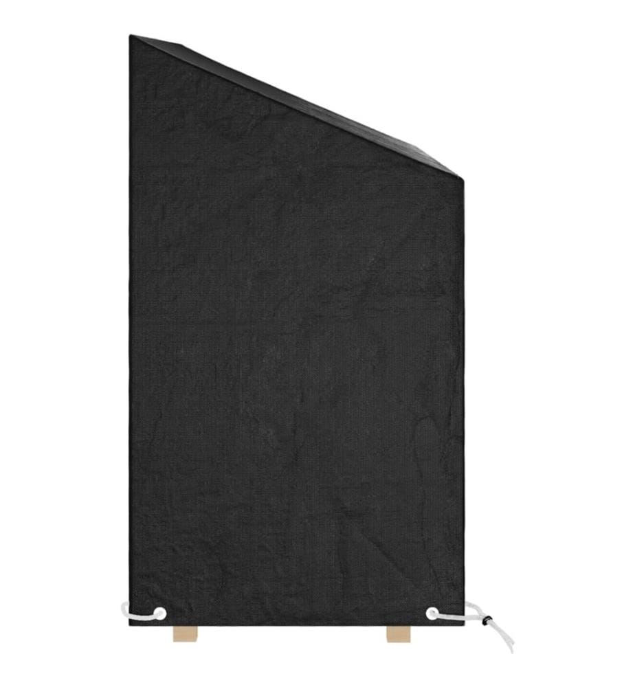 Housses de banc de jardin 2 pcs 8 oeillets 130x70x70/88 cm PE