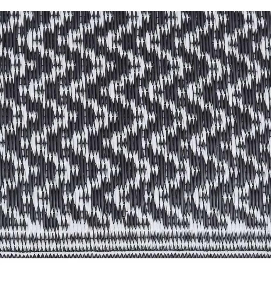 Outdoor-Teppich ARAKIL Schwarz 140x200 cm PP