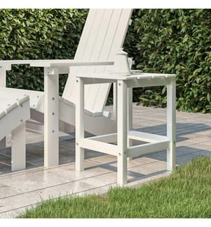 Adirondack-Gartentisch Weiss 38x38x46 cm HDPE